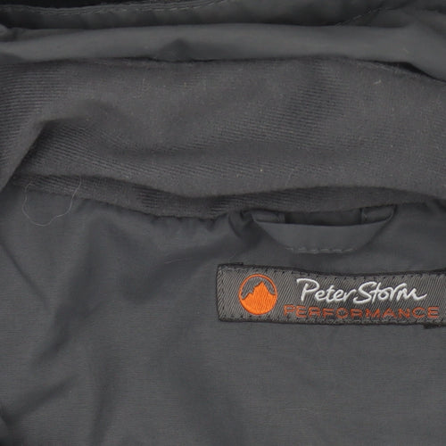 Peter Storm Mens Grey M Hooded Waterproof Insulated Ski Jacket