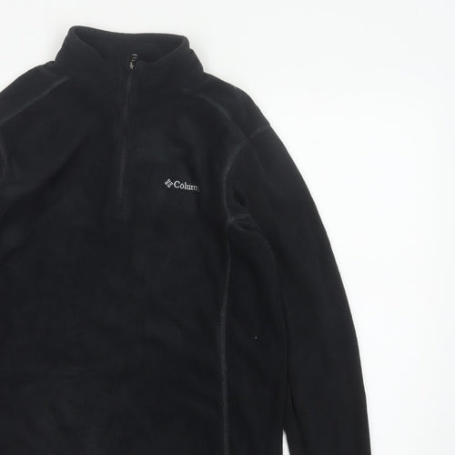 Columbia Men’s Black M 1/4 Zip Fleece Pullover Sweatshirt Outdoor