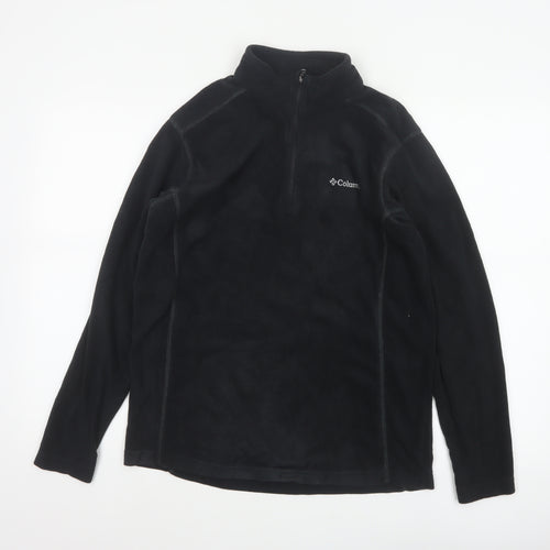 Columbia Men’s Black M 1/4 Zip Fleece Pullover Sweatshirt Outdoor
