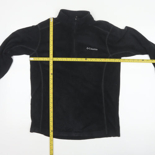 Columbia Men’s Black M 1/4 Zip Fleece Pullover Sweatshirt Outdoor
