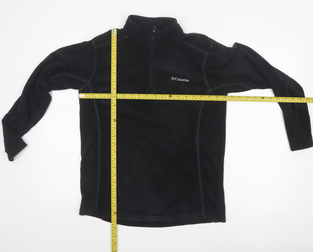 Columbia Men’s Black M 1/4 Zip Fleece Pullover Sweatshirt Outdoor