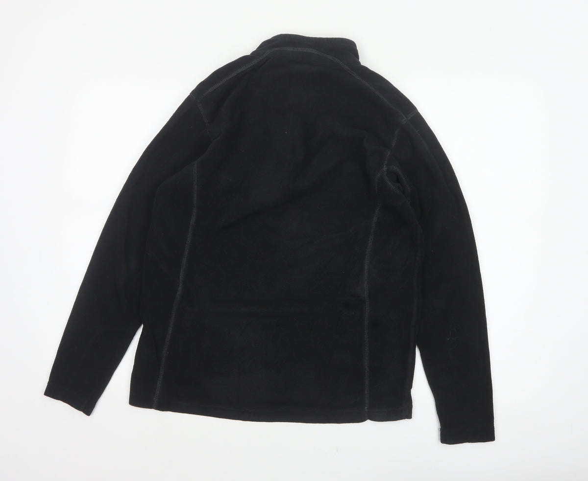 Columbia Men’s Black M 1/4 Zip Fleece Pullover Sweatshirt Outdoor