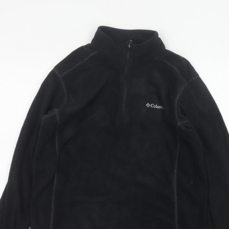 Columbia Men’s Black M 1/4 Zip Fleece Pullover Sweatshirt Outdoor