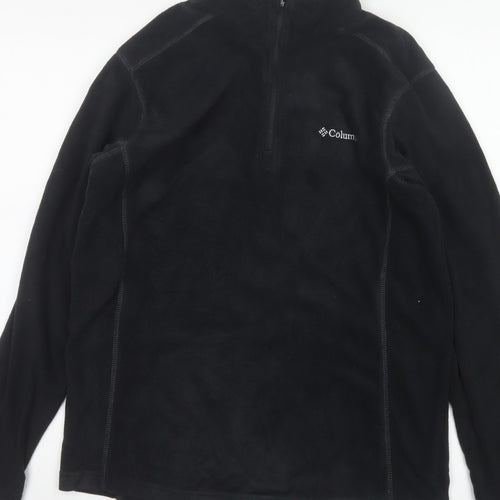 Columbia Men’s Black M 1/4 Zip Fleece Pullover Sweatshirt Outdoor