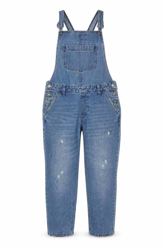 Dorothy Perkins Women Blue UK 12 Denim Dungaree Tapered Overalls