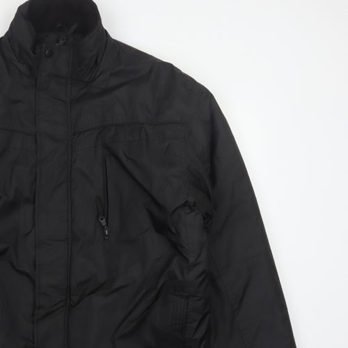 George Men’s Black XL Padded Full Zip Winter Jacket