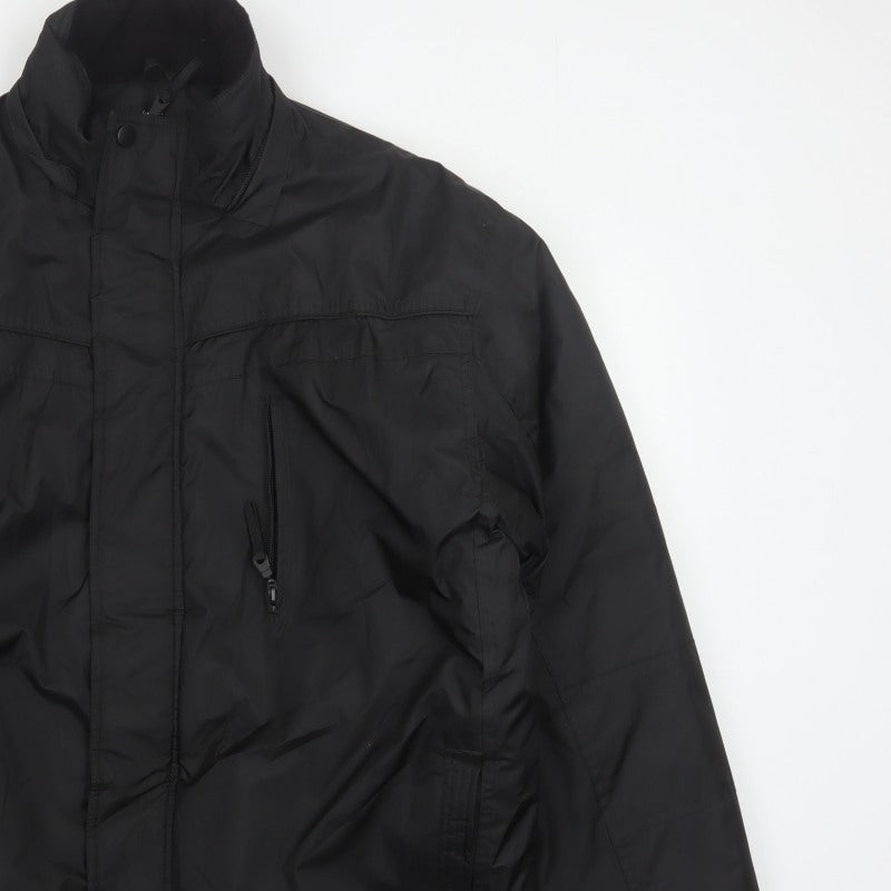 George Men’s Black XL Padded Full Zip Winter Jacket