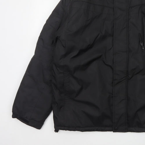 George Men’s Black XL Padded Full Zip Winter Jacket