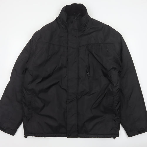 George Men’s Black XL Padded Full Zip Winter Jacket