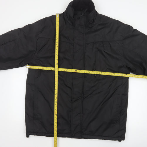 George Men’s Black XL Padded Full Zip Winter Jacket