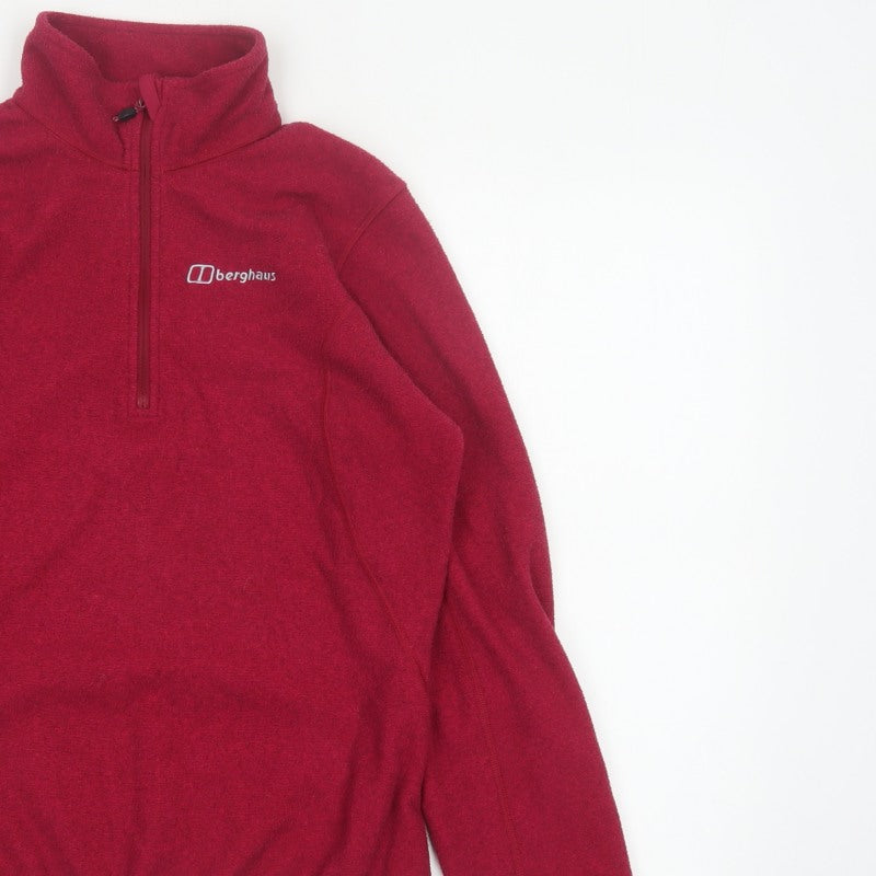 Additional view of Berghaus Women Red UK 12 1/4 Zip Fleece Pullover Sweatshirt