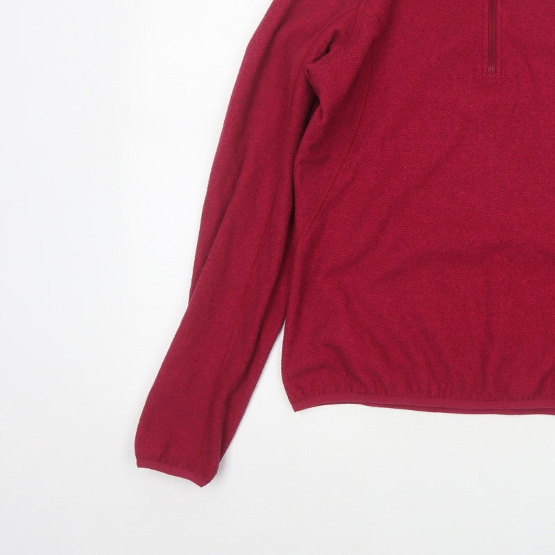 Additional view of Berghaus Women Red UK 12 1/4 Zip Fleece Pullover Sweatshirt