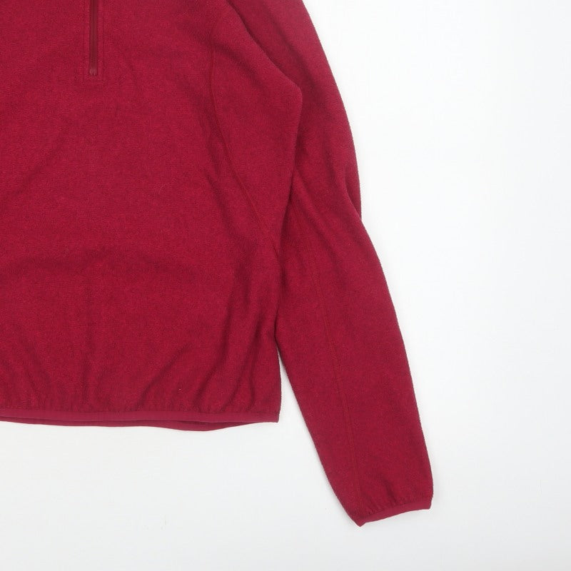 Additional view of Berghaus Women Red UK 12 1/4 Zip Fleece Pullover Sweatshirt