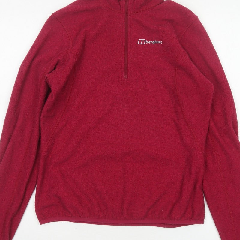 Additional view of Berghaus Women Red UK 12 1/4 Zip Fleece Pullover Sweatshirt