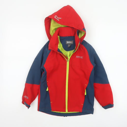 Regatta Boys Multicoloured 5-6 Years Ski Jacket Hooded Waterproof Isotex