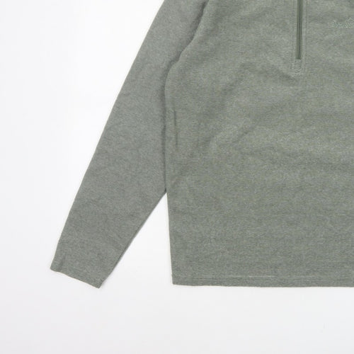 Peter Storm Men’s Green S Half Zip Fleece Sweatshirt Outdoor