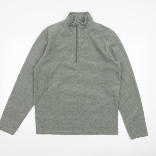 Peter Storm Men’s Green S Half Zip Fleece Sweatshirt Outdoor
