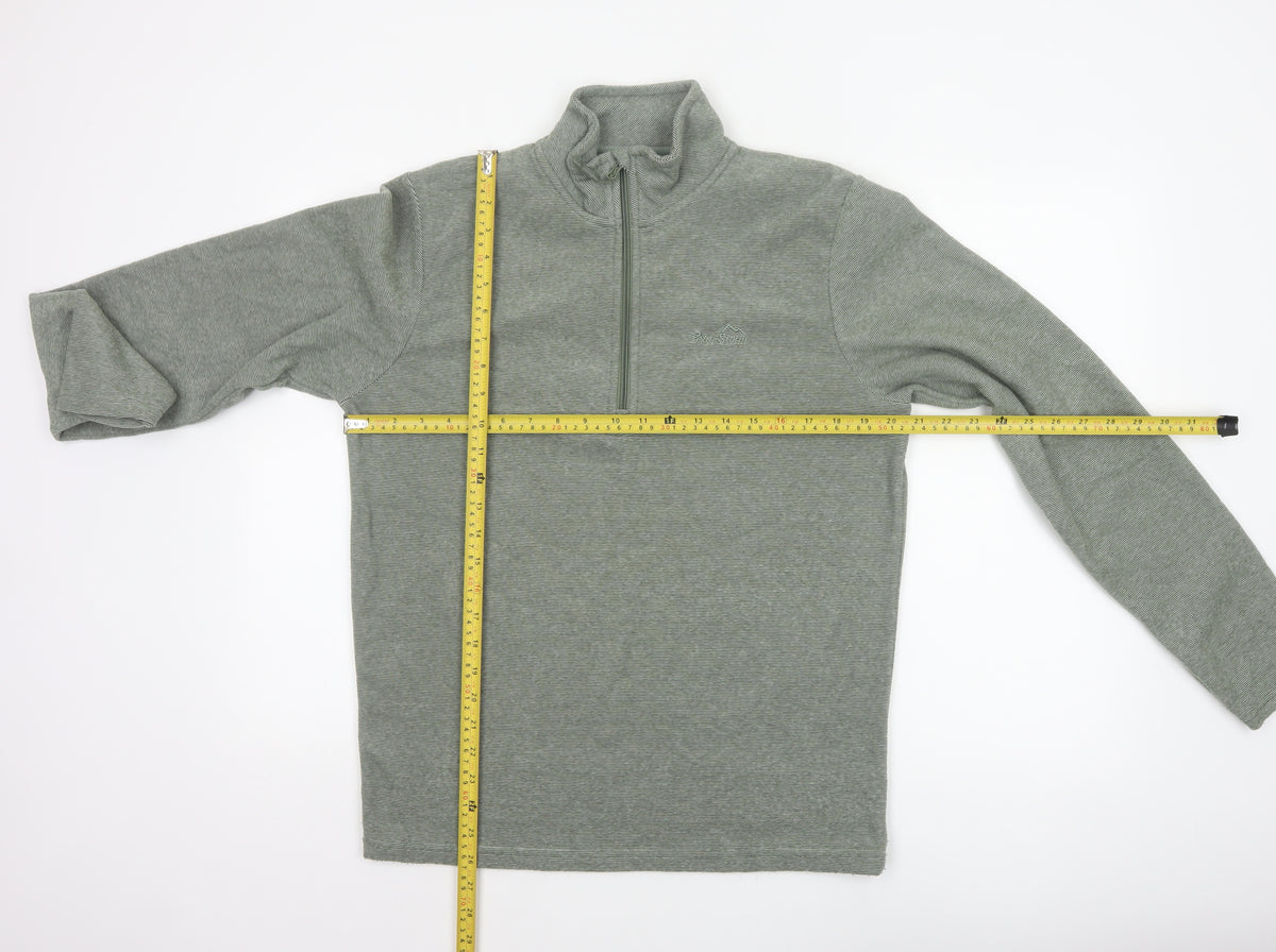 Peter Storm Men’s Green S Half Zip Fleece Sweatshirt Outdoor