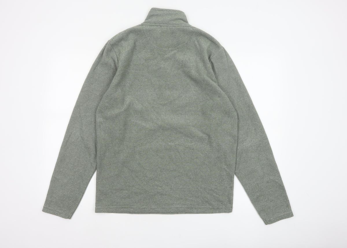 Peter Storm Men’s Green S Half Zip Fleece Sweatshirt Outdoor