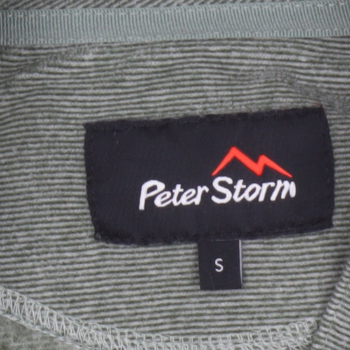 Peter Storm Men’s Green S Half Zip Fleece Sweatshirt Outdoor