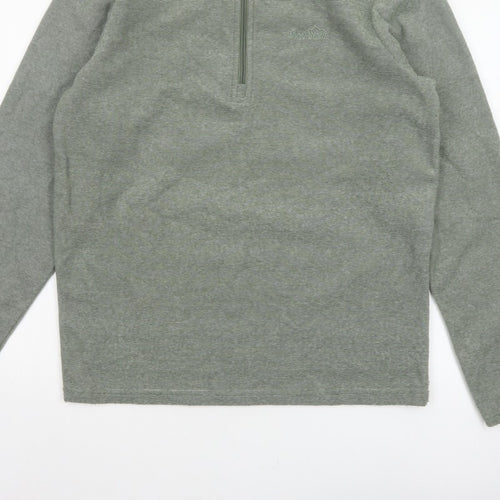 Peter Storm Men’s Green S Half Zip Fleece Sweatshirt Outdoor