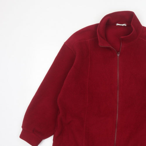 Marks & Spencer Women’s Red UK 16 Fleece Full Zip Jacket