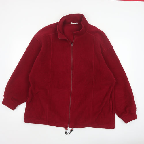 Marks & Spencer Women’s Red UK 16 Fleece Full Zip Jacket