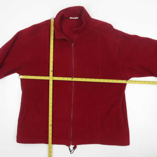 Marks & Spencer Women’s Red UK 16 Fleece Full Zip Jacket