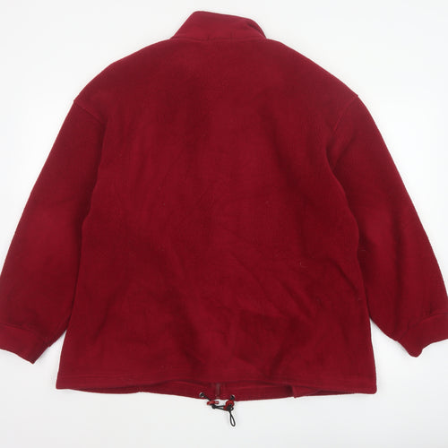 Marks & Spencer Women’s Red UK 16 Fleece Full Zip Jacket