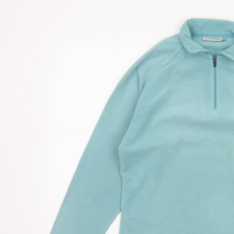 Craghoppers Women’s Blue UK 12 1/4 Zip Fleece Sweatshirt Hiking