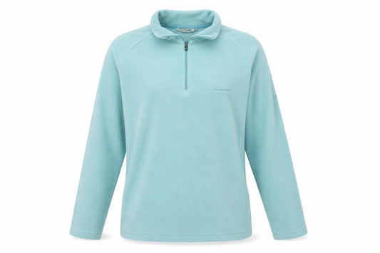 Front view of Craghoppers Women’s Blue UK 12 1/4 Zip Fleece Sweatshirt Hiking