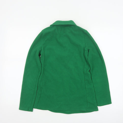 Gap Women’s Green XS Fleece 1/4 Zip High Neck Pullover Sweatshirt