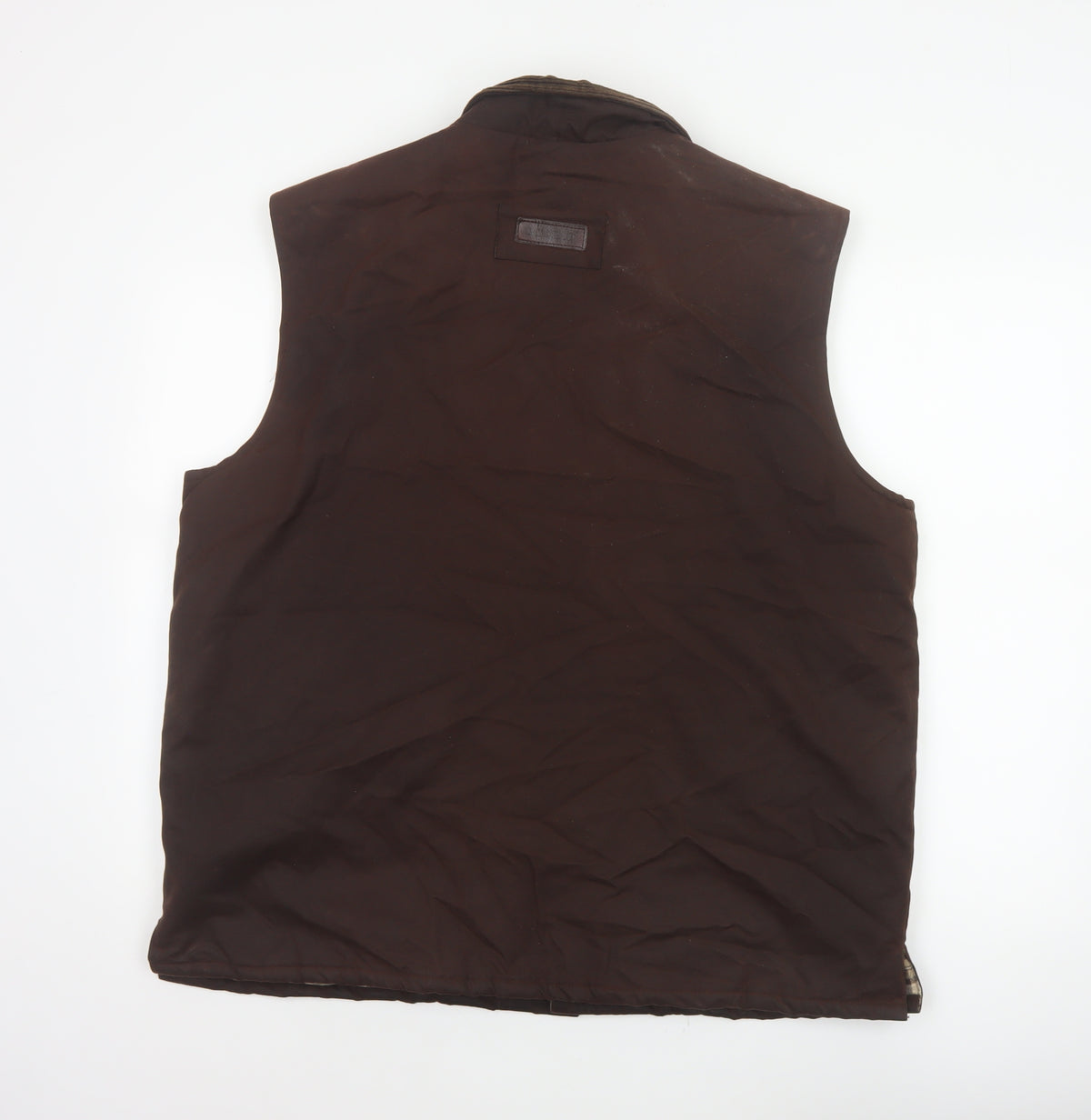 P.G.FIELD Men’s Brown L Waxed Cotton Countrywear Padded Waistcoat