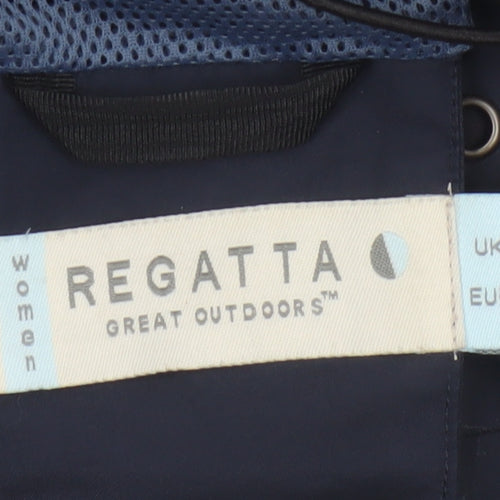 Regatta Women's Navy UK 14 Hooded Waterproof Rain Jacket Outdoor