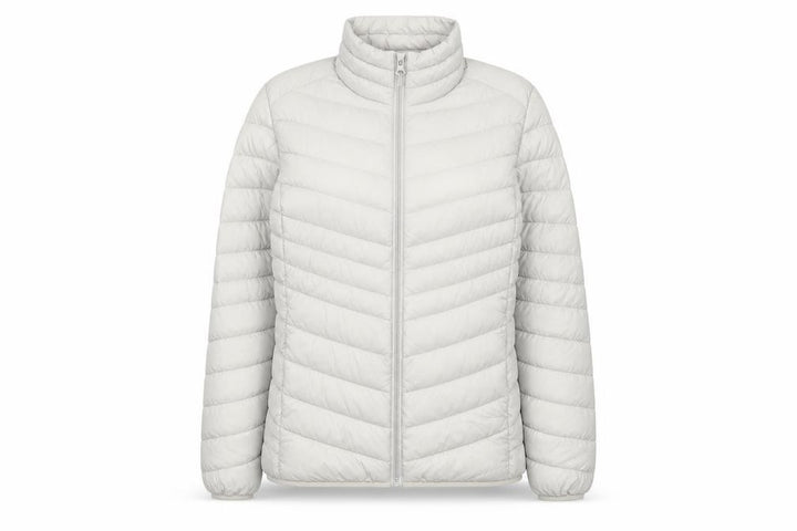 George Women’s Cream UK 16 Quilted Puffer Jacket Full Zip