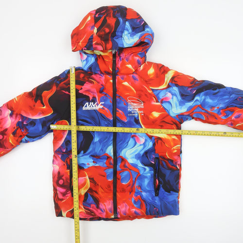 Next Boys Multicoloured 8 Years Ski Jacket Hooded Padded Full Zip