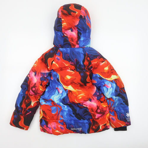 Next Boys Multicoloured 8 Years Ski Jacket Hooded Padded Full Zip