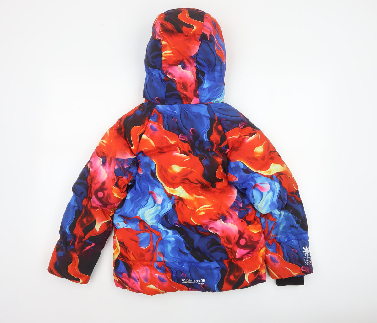 Next Boys Multicoloured 8 Years Ski Jacket Hooded Padded Full Zip
