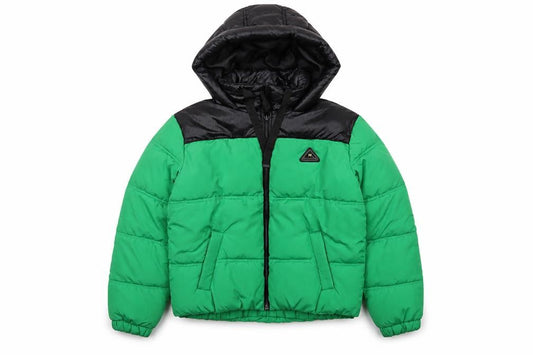 River Island Women’s Green Black Size 10 Hooded Puffer Jacket