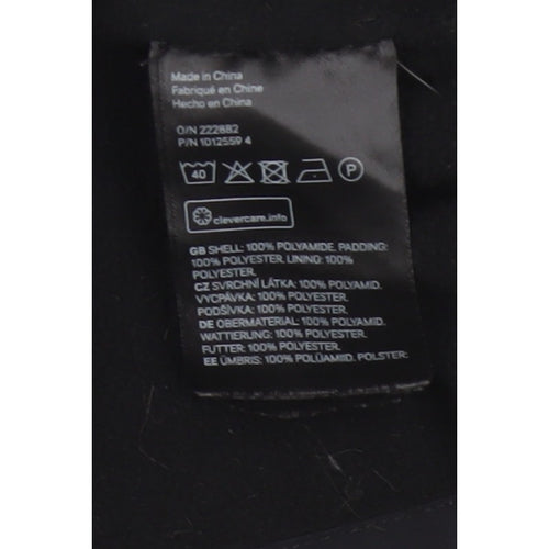 H&M Men's Black L Padded Snap Front Polyamide Jacket