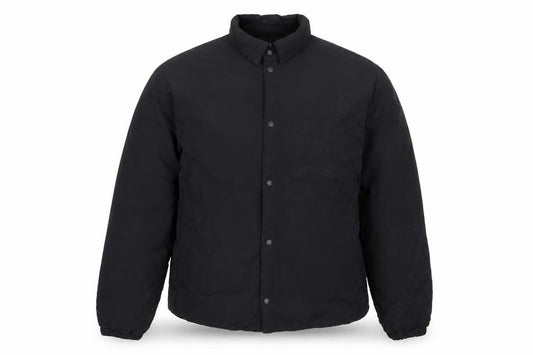 H&M Men's Black L Padded Snap Front Polyamide Jacket