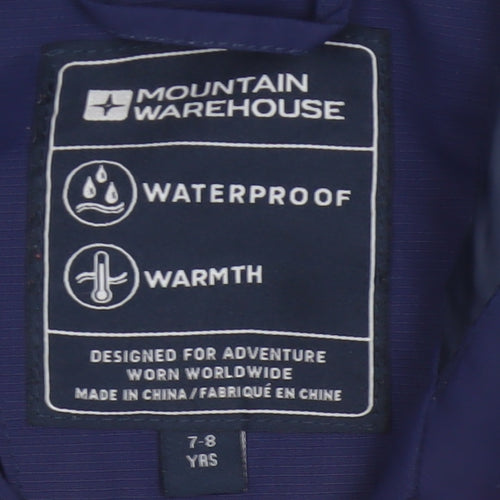 Mountain Warehouse Boys Multicoloured 7-8 Years Waterproof Ski Jacket