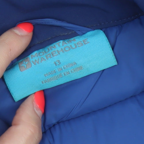 Mountain Warehouse Boys Blue Age 13 Puffer Jacket Quilted Softshell