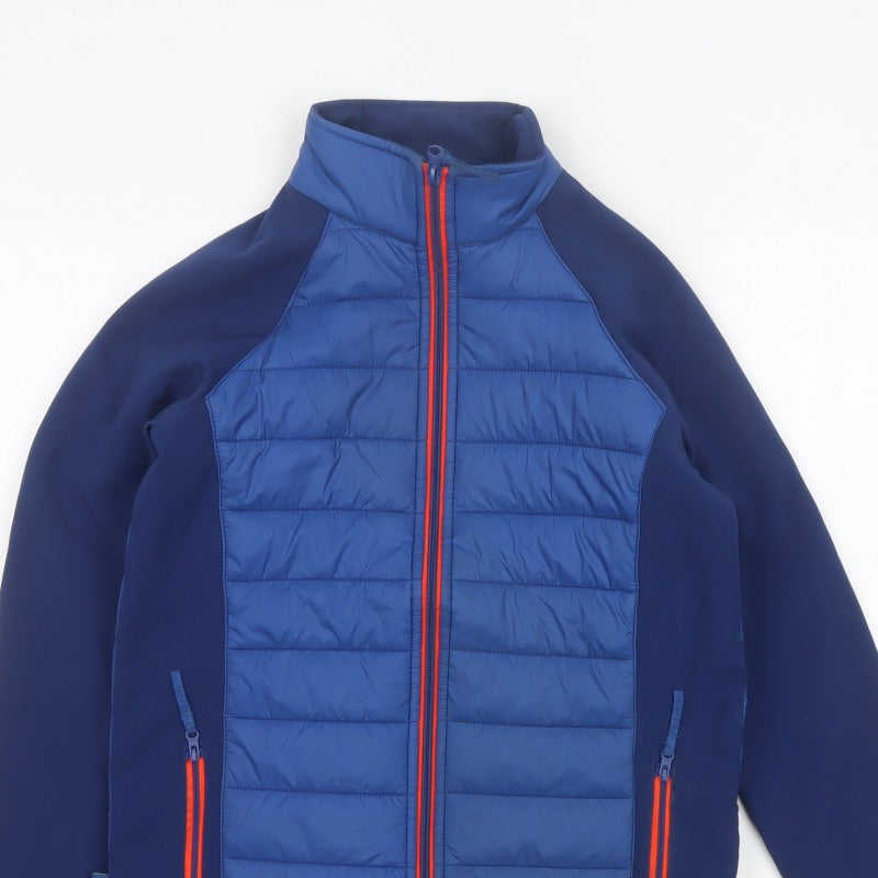 Mountain Warehouse Boys Blue Age 13 Puffer Jacket Quilted Softshell