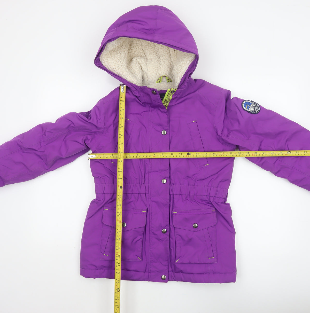Lands' End Girls Purple 14-15 Years Hooded Down Insulated Parka Coat