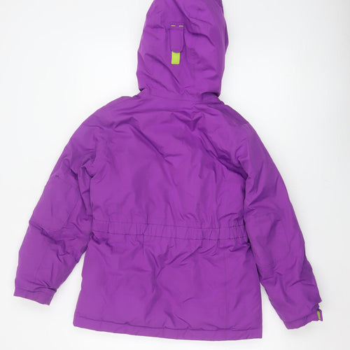 Lands' End Girls Purple 14-15 Years Hooded Down Insulated Parka Coat