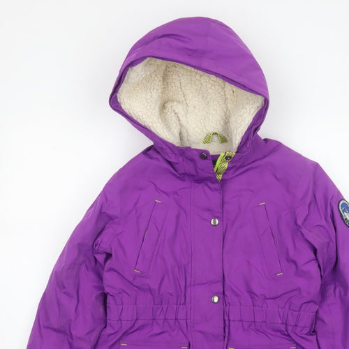 Lands' End Girls Purple 14-15 Years Hooded Down Insulated Parka Coat