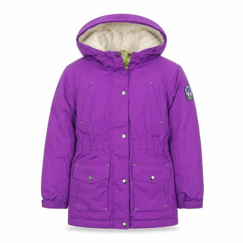 Lands' End Girls Purple 14-15 Years Hooded Down Insulated Parka Coat