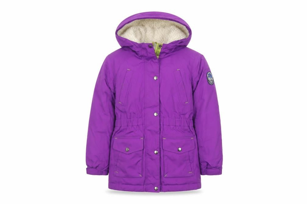 Lands' End Girls Purple 14-15 Years Hooded Down Insulated Parka Coat