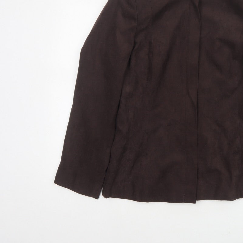 Louis Charles London Women’s Brown Size 12 Collared Lined Jacket